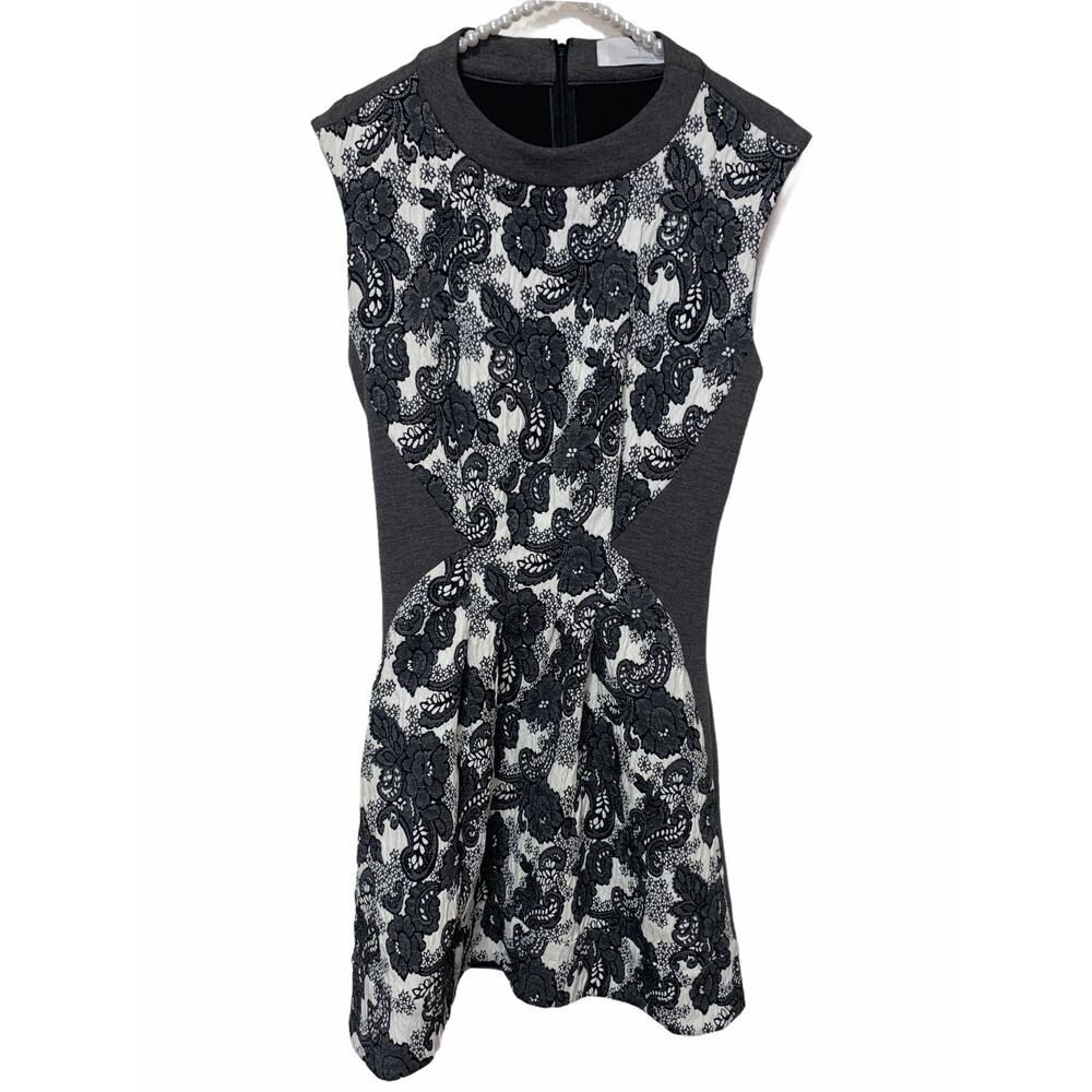 Thakoon Addition brocade faux lace print dress 2